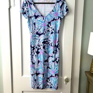 Lilly Pullitzer Midi Muliticolor Dress Medium